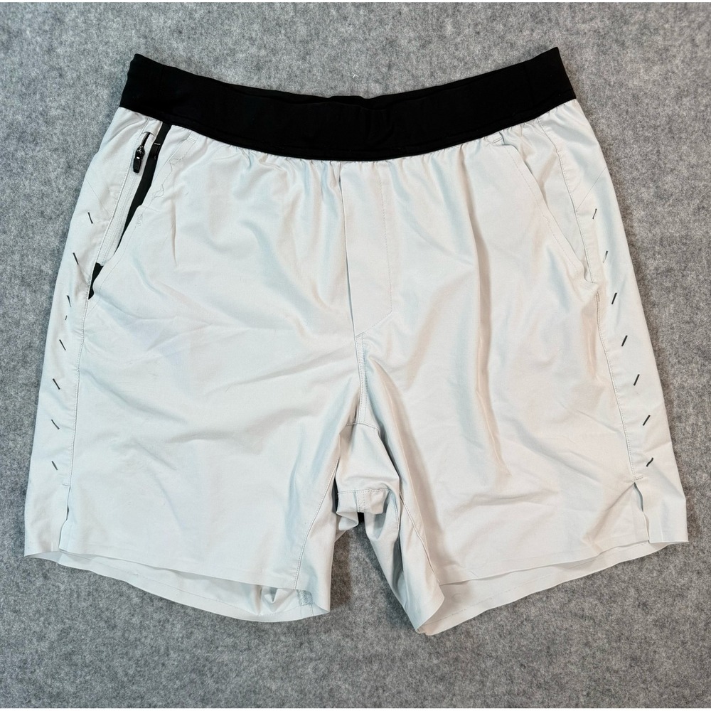 Ten Thousand Interval Short Mens 7 Inch Inseam Platinum Gray Training Gym Shorts